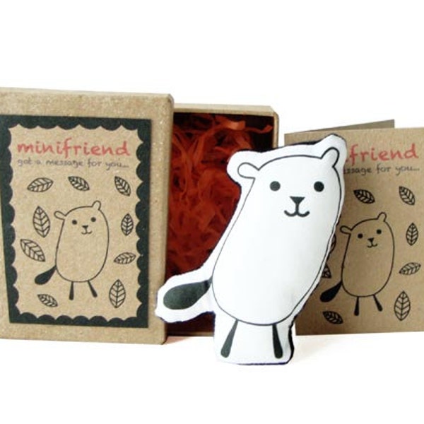 SALE! Ends on 6th April. Cotton Message Doll - Minifriend Taki