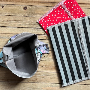 Reusable Snack Bag, Zero Waste Snack Bag, ECO Stocking Stuffer