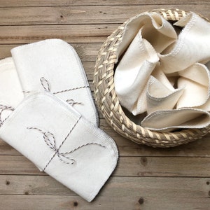 ORGANIC Reusable Tissues, Reusable Cloth Tissues, Organic Cloth Handkerchief
