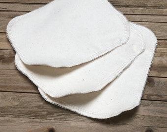 Toallitas húmedas de franela de algodón orgánico, reutilizables para bidé y pañales.