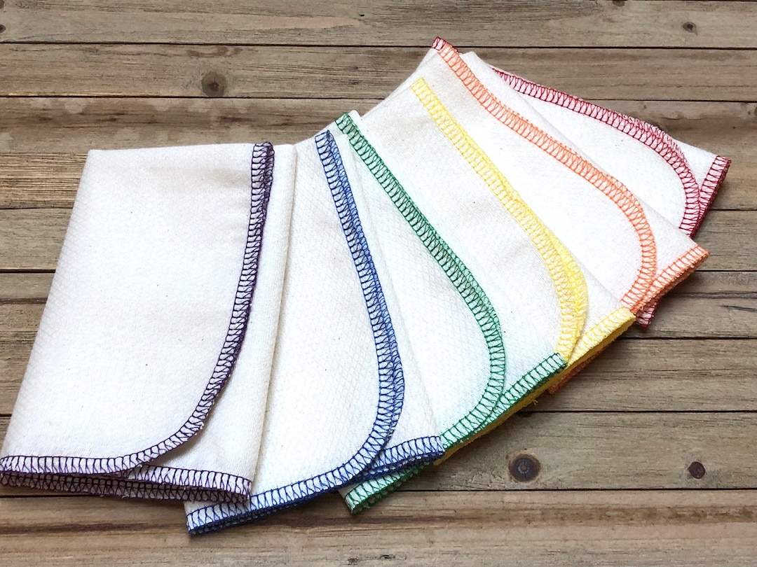 Organic Kitchen Towels Choose Your Color Organic Reusable Etsy