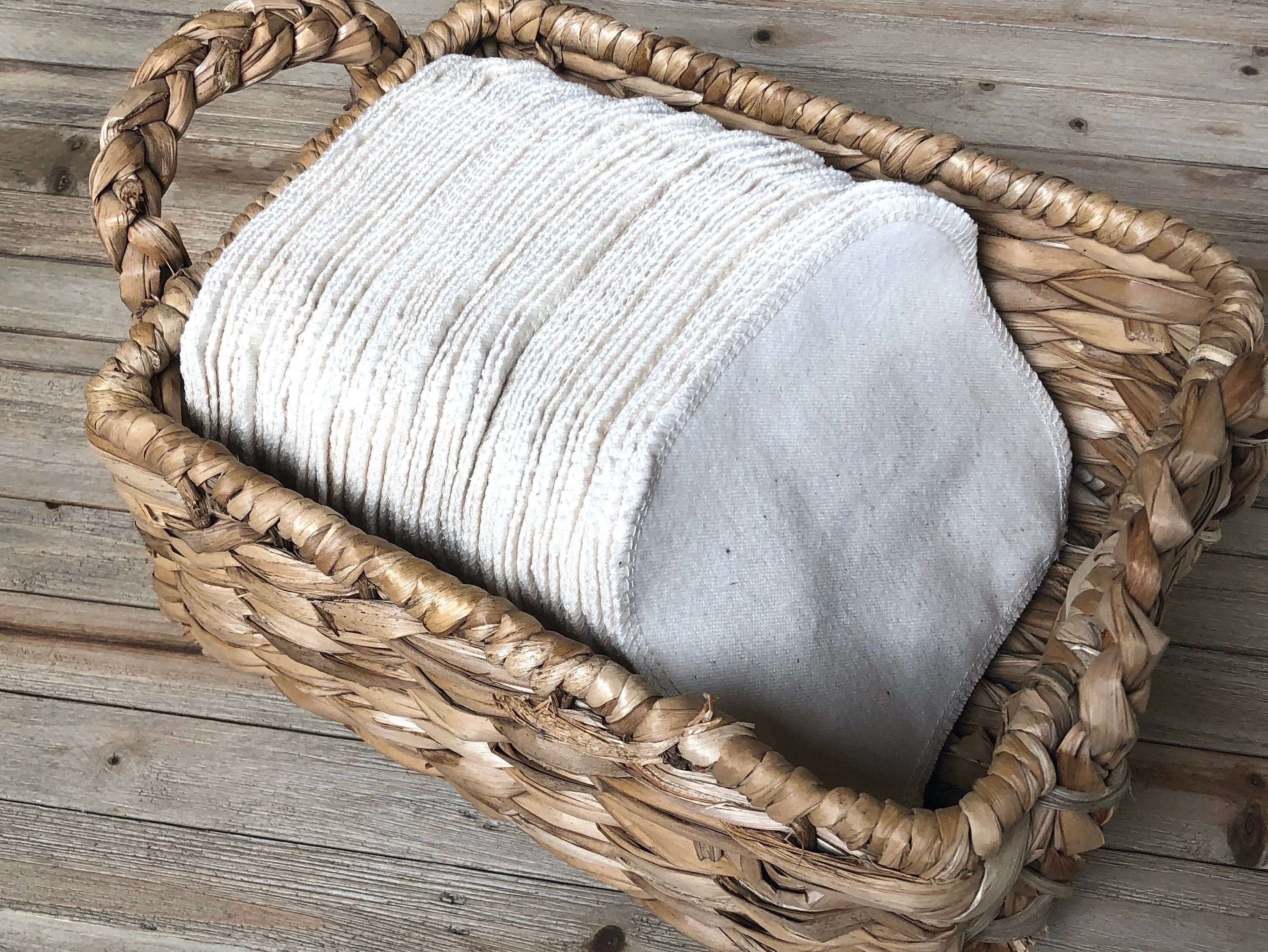 ORGANIC Reusable Toilet Paper 50/60 Organic Cloth Toilet Etsy
