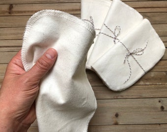 ORGANIC Reusable Tissues, Reusable Cloth Tissues, Organic Cloth Handkerchief