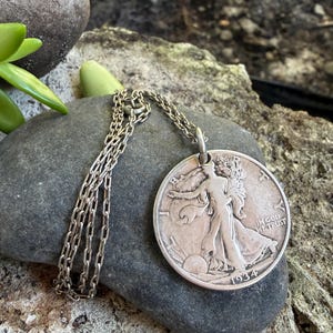 Walking Liberty Pendant - Etsy