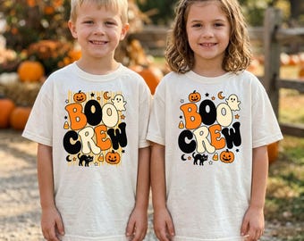 Boo Crew Halloween PNG / Design per sublimazione coordinato per la famiglia / Maglietta per bambini e ragazzi "Bambini, cugini e fratelli"
