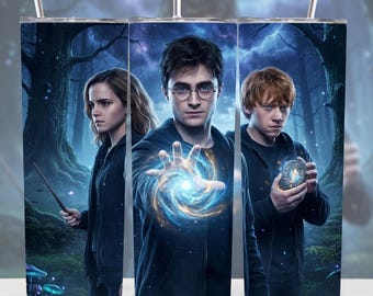 Zauberer Magic Casting 20 OZ Tumbler Wrap | Mondschein Fantasy Schloss PNG |  Digitaler Download