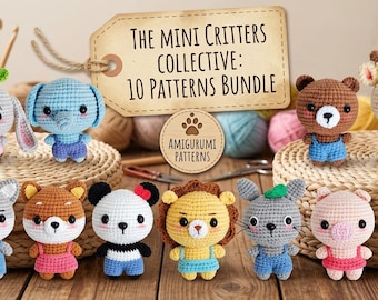 Crochet Animal Patterns PDF | Amigurumi Crochet Toy Patterns | Animal Crochet Ebook | Crochet Gift Ideas | Digital Download