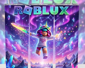Roblox Gamer Boy Tumbler Wrap | Cartoonsublimatiebestand (digitale download)