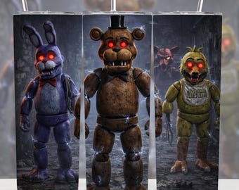 Haunted Animatronische Becherverpackung | Gruseliges Spiel Stil PNG (Digitaler Download)