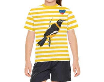 Maglietta Venezuelan Tourpial per bambini, maglietta Venezuela, maglietta a righe bretoni, regalo per tifosi del Venezuela, souvenir del Venezuela, regalo di viaggio, maglietta venezuelana