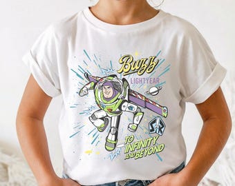 Buzz Lightyear Shirt, To Infinity and Beyond Tee, Toy Story Family Vacation Shirt, Buzz Lightyear Birthday Gift, Retro Space Ranger Outfit