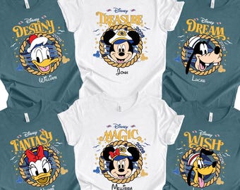 Disney Cruise Matching Shirt, Custom Family Cruise 2026 Tee, Personalized Disney Wish Destiny Top, Nautical Group Gift