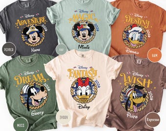Disney Cruise Matching Shirt, Custom Family Cruise 2026 Tee, Personalized Disney Wish Destiny Top, Nautical Group Gift