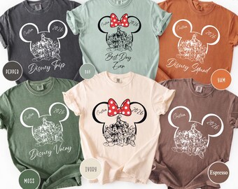 Custom Disney Family Trip Shirt, Personalized Mickey Minnie Tee, Disney Vacation 2026 Outfit, Matching Family Shirts, Best Day Ever