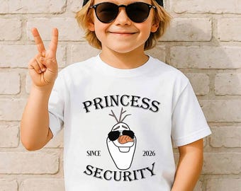 Big Brother Shirt, Olaf Princess Security Shirt, Frozen Disney Tee, Sibling Announcement Sweatshirt, Family Vacation Shirt