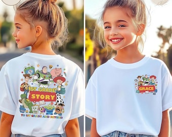 Personalized Toy Story 1st Grade Shirt, First Grade Toy Story, Toy Story School Tee, Back To School Toy Story, 1st Grade Story Tee