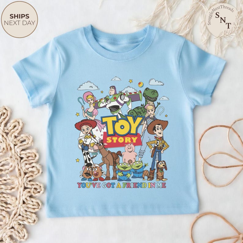 Kids Toy Story Shirt, You've Got a Friend in Me Shirt, Buzz Lightyear Woody Tee, Pixar Disney Apparel, Family Vacation Shirt bild 12