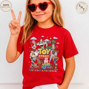 Kids Toy Story Shirt, You've Got a Friend in Me Shirt, Buzz Lightyear Woody Tee, Pixar Disney Apparel, Family Vacation Shirt bild 4