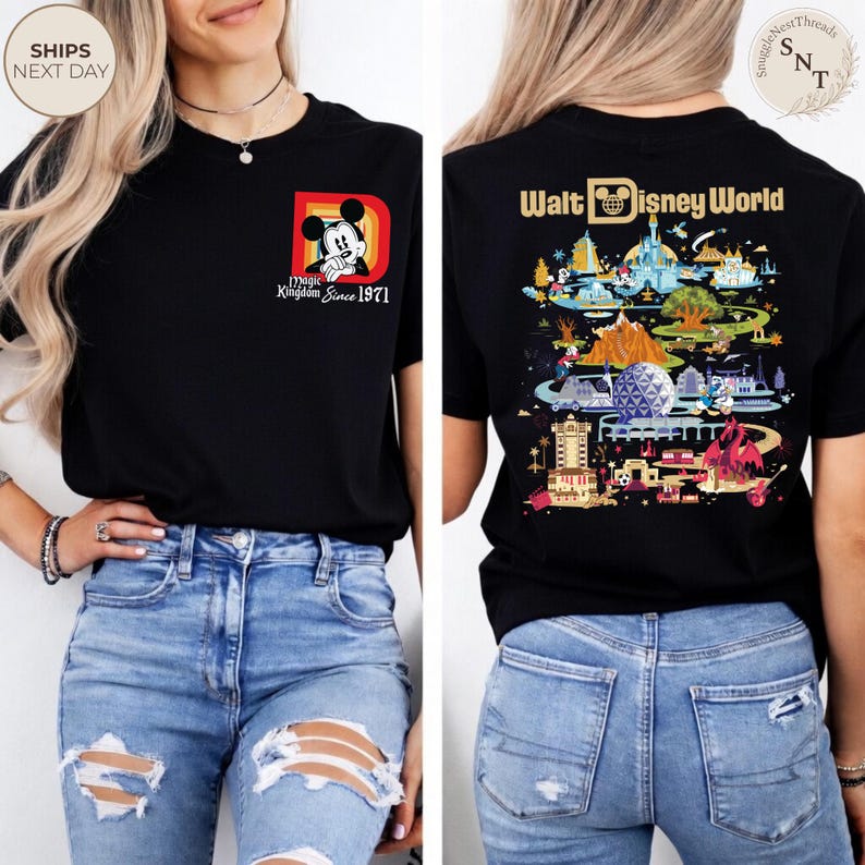 Kids Walt Disney World Magic Kingdom 1971 Shirt, Mickey D Vintage Graphic Tee, Disney Family Vacation Shirt for Boys Girls bild 8