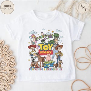 Kids Toy Story Shirt, You've Got a Friend in Me Shirt, Buzz Lightyear Woody Tee, Pixar Disney Apparel, Family Vacation Shirt bild 9