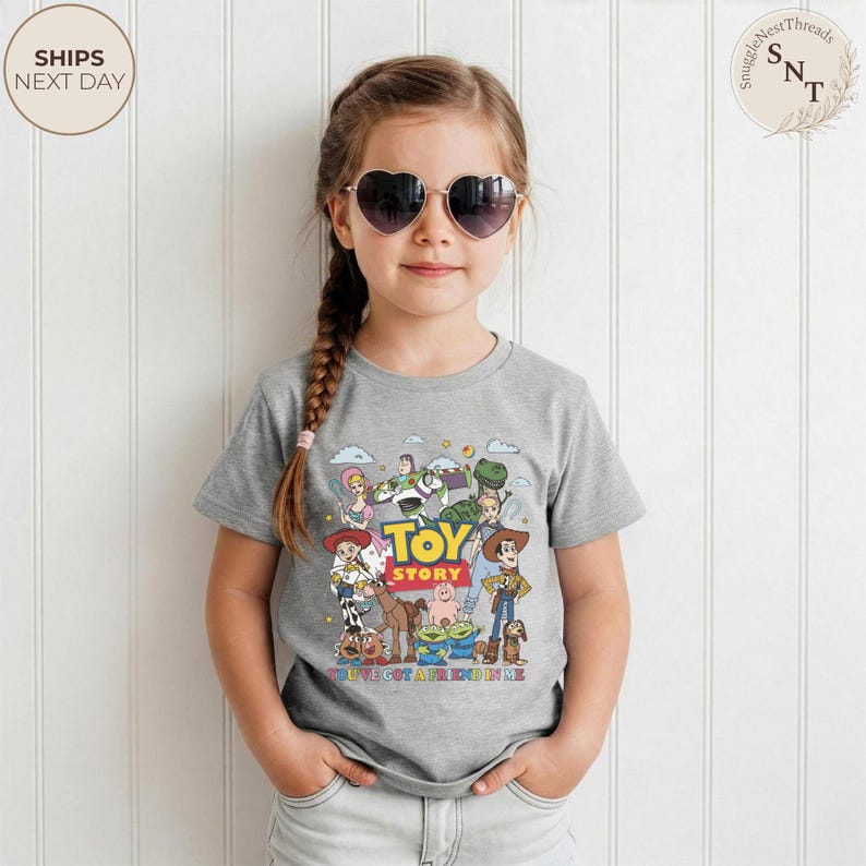 Kids Toy Story Shirt, You've Got a Friend in Me Shirt, Buzz Lightyear Woody Tee, Pixar Disney Apparel, Family Vacation Shirt bild 5