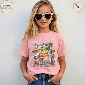 Kids Toy Story Shirt, You've Got a Friend in Me Shirt, Buzz Lightyear Woody Tee, Pixar Disney Apparel, Family Vacation Shirt bild 3