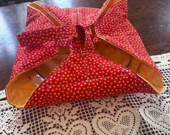 Bolsa de transporte para pasteles y tartas hecha a mano / reutilizable / acolchada