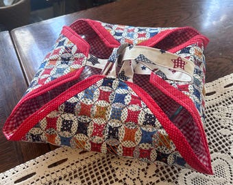 Bolsa patriótica para transportar productos horneados / Bolsa reutilizable para transportar pasteles y tartas / Acolchada