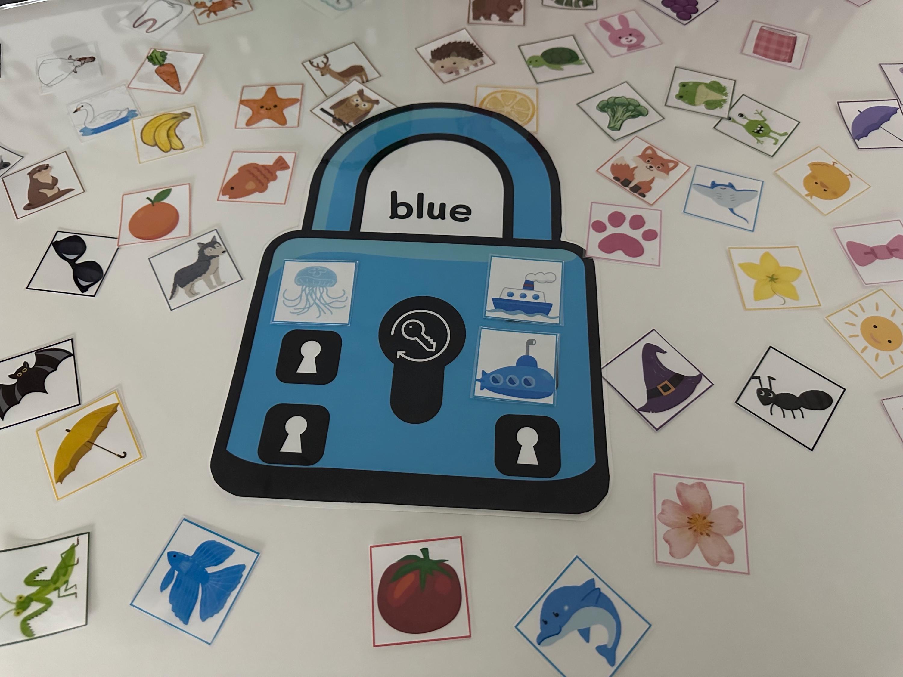 Key Lock Matching Color Matching Locks and Keys Activity – Montessori Toddler Busy Book ...
