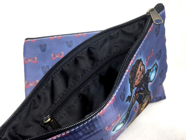 Black Panther Shuri with Wakanda pattern coin purse wallet image 6