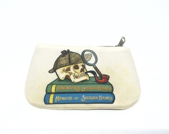 Bolsa de Sherlock Holmes o cartera de monedero Sir Conan Arthur Doyle CLEARANCE VENTA