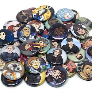 ZUFÄLLIGE SET Mystery Multi-Fandom 1&quot; Tasten