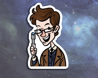 Doctor Who 10th Doctor 3" vinyl sticker