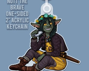 Nott the Brave 2" acrylic charm keychain