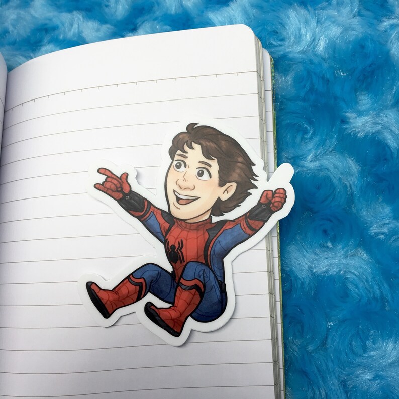 MCU Spiderman Peter Parker 3 vinyl sticker image 2
