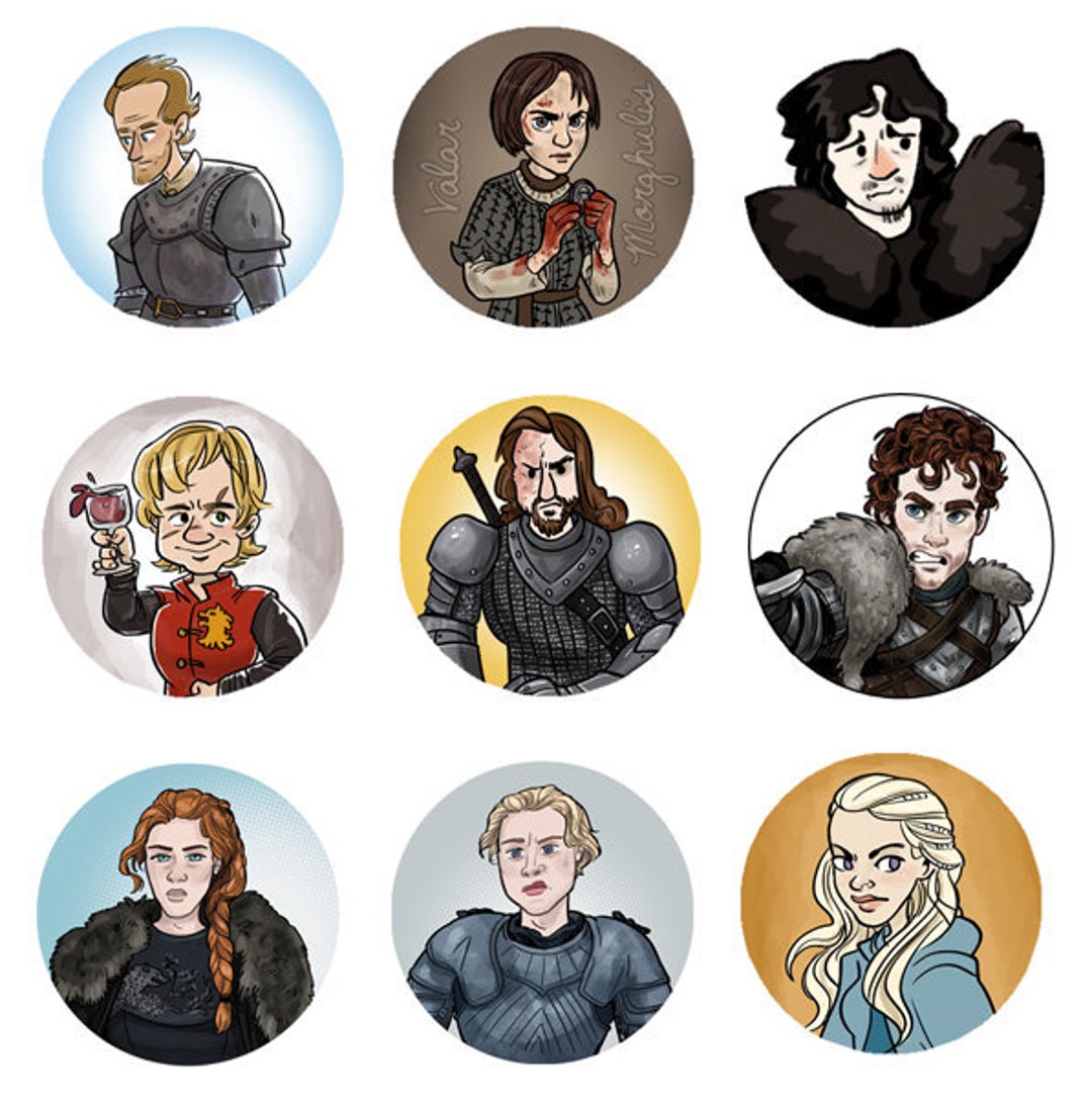 Game of Thrones ASOIAF 1 Character Mini Pinback Button - Etsy