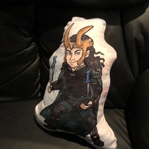 Loki MCU double sided 10 character pillow plushie cushion image 2