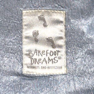 Vintage Barefoot Dreams Baby Blanket Plush Satin Trim Moments Milestones image 4