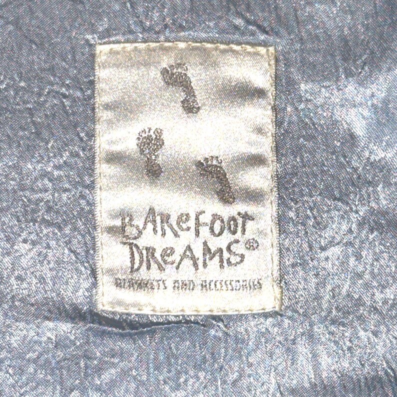Vintage Barefoot Dreams Baby Blanket Plush Satin Trim Moments Milestones image 4