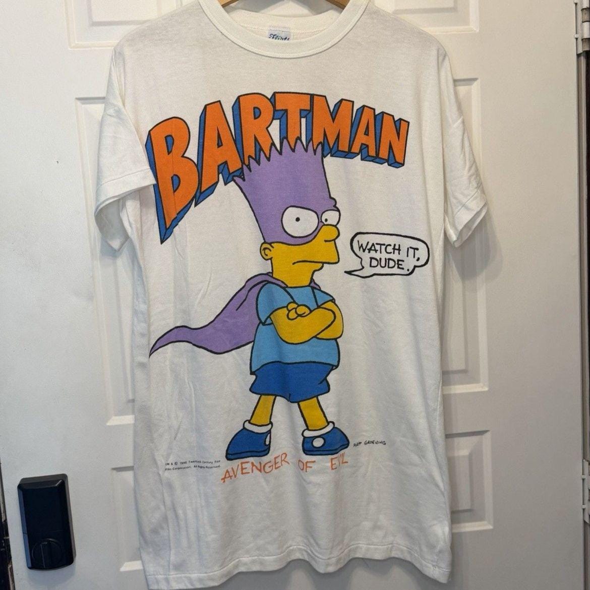 Tee Shirt Vintage Bartman - Etsy