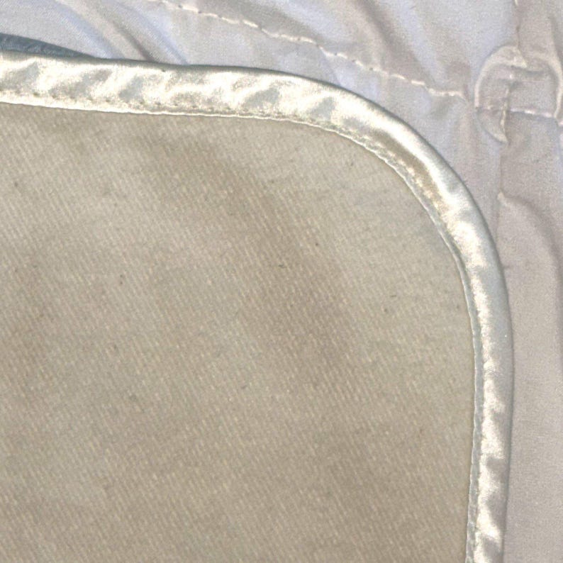 Vintage Barefoot Dreams Baby Blanket Plush Satin Trim Moments Milestones image 12