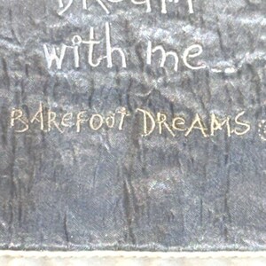 Vintage Barefoot Dreams Baby Blanket Plush Satin Trim Moments Milestones image 11
