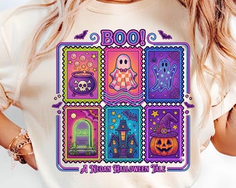 Vintage Halloween Comfort Colors® Shirt, Spooky Season Shirt, Retro Halloween Aesthetic, Women's Halloween Shirt, Pumpkin Witch Graphic Tee