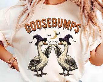 Comfort Colors Halloween Shirt Goose Shirt Halloween Ghost Shirt Silly Goose Shirt Fall Shirt Spooky Shirt, Pumpkin Costume Shirt