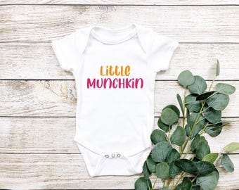 Little Munchkin Onesie® Funny Food Baby Onesie® Cute Donut Onesie® Cute Baby Onesie® Munchkin Baby, Baby Shower Gift, Baby Announcement