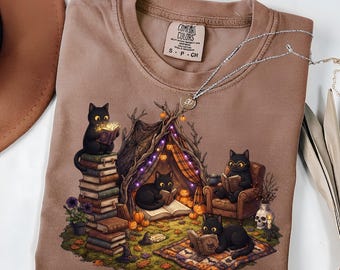 Comfort Colors® Ghost Reading Book T-Shirt, Halloween Ghost Shirt, Book Lover Gift, Teacher Halloween Shirt, Cute Ghost And Book Shirt