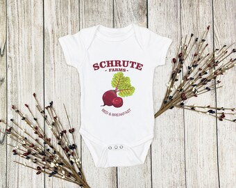 The Office Onesie® Schrute Farms Onesie® Dwight Schrute Onesie® Funny Baby Onesie® The Office Fan Gift, Baby Shower Gift, The Office Merch