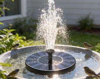 Solar Fountain Pump for Bird Bath, Floating Pond Water Pump, Garden Patio Decor