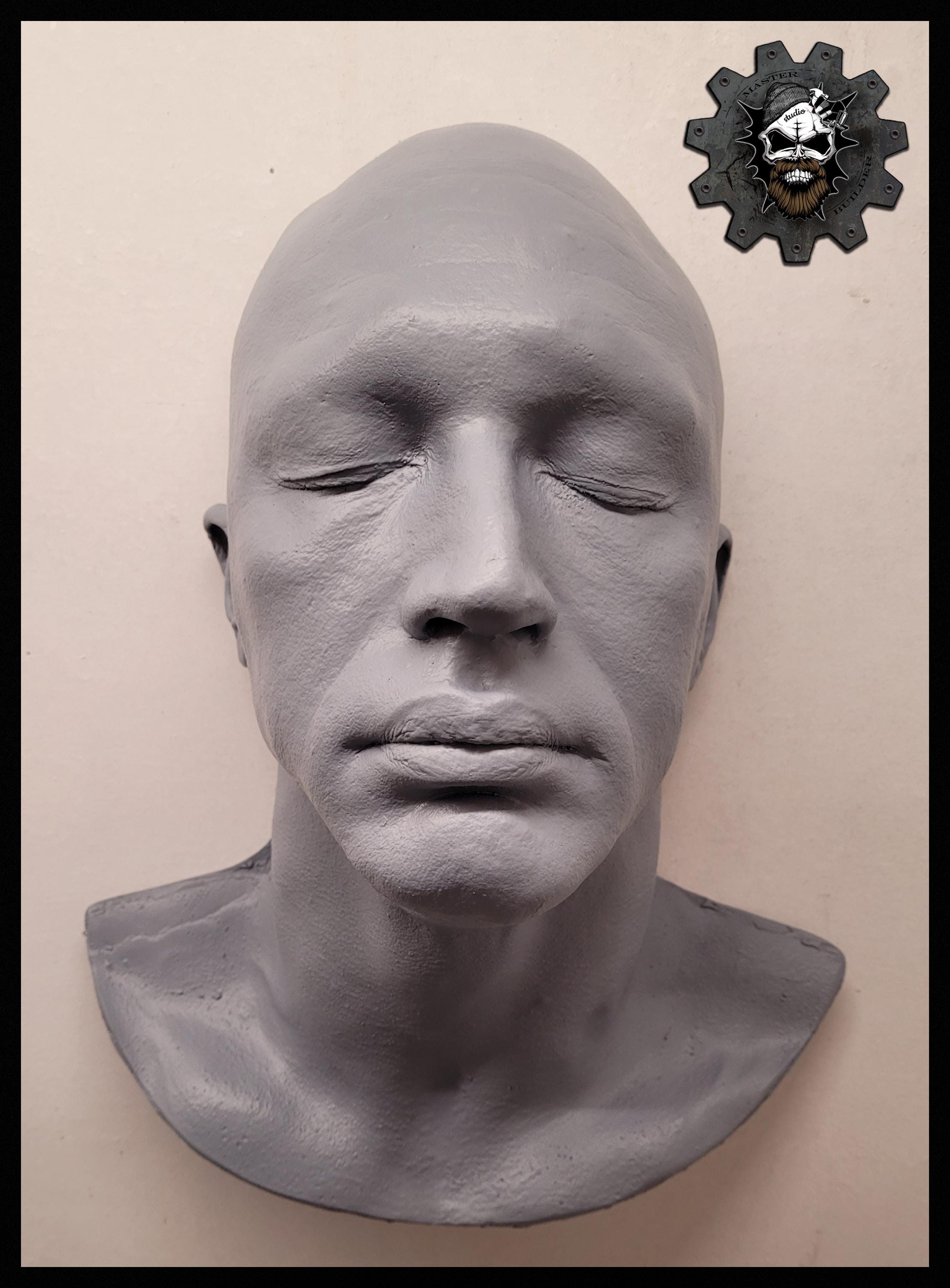 Tom Hrdy Rapper Mask Tom Hardy Face Cast (batman - Venom- Mad Max) Replica Life Mask in ...