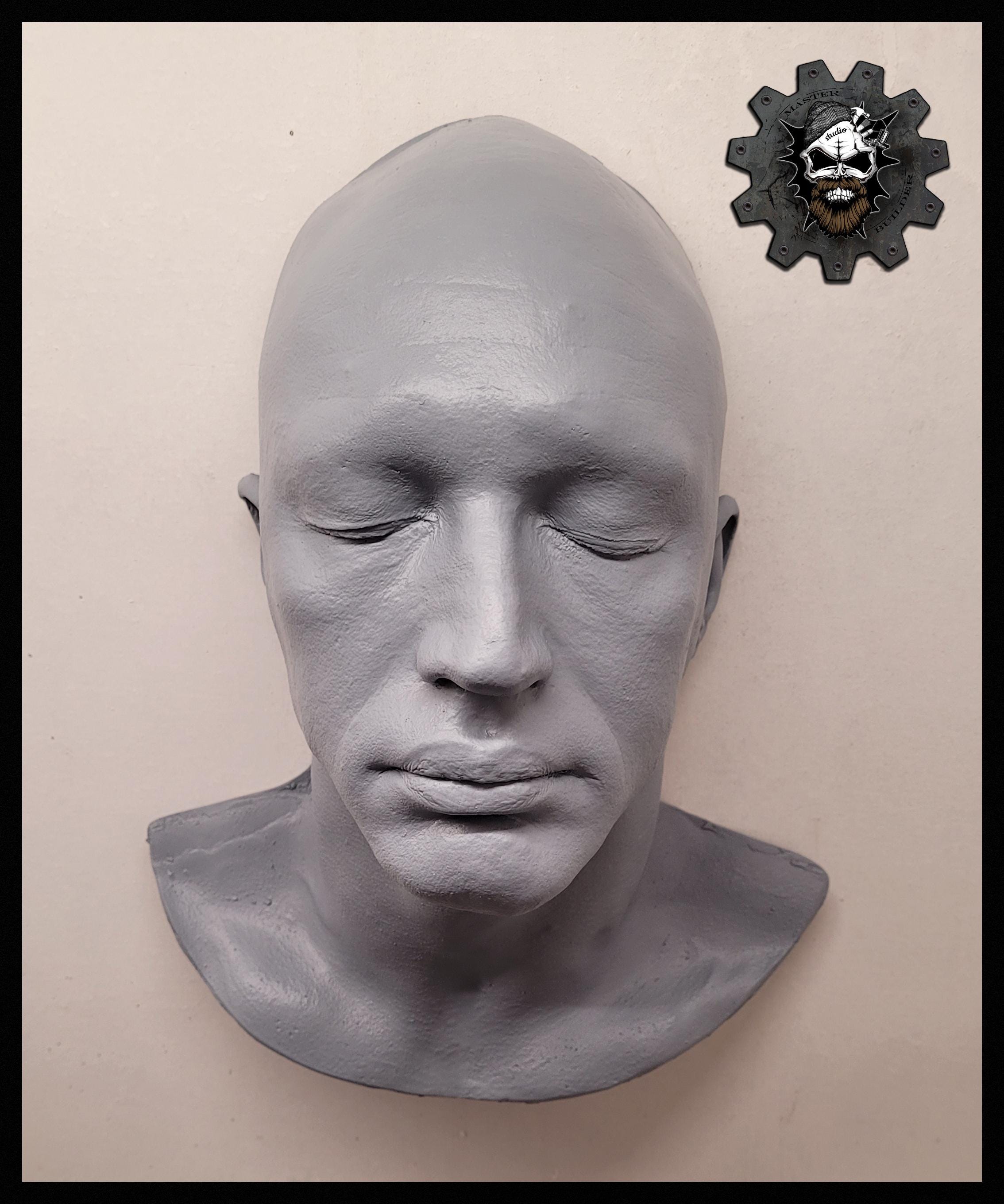 Tom Hrdy Rapper Mask Tom Hardy Face Cast (batman - Venom- Mad Max) Replica Life Mask in ...